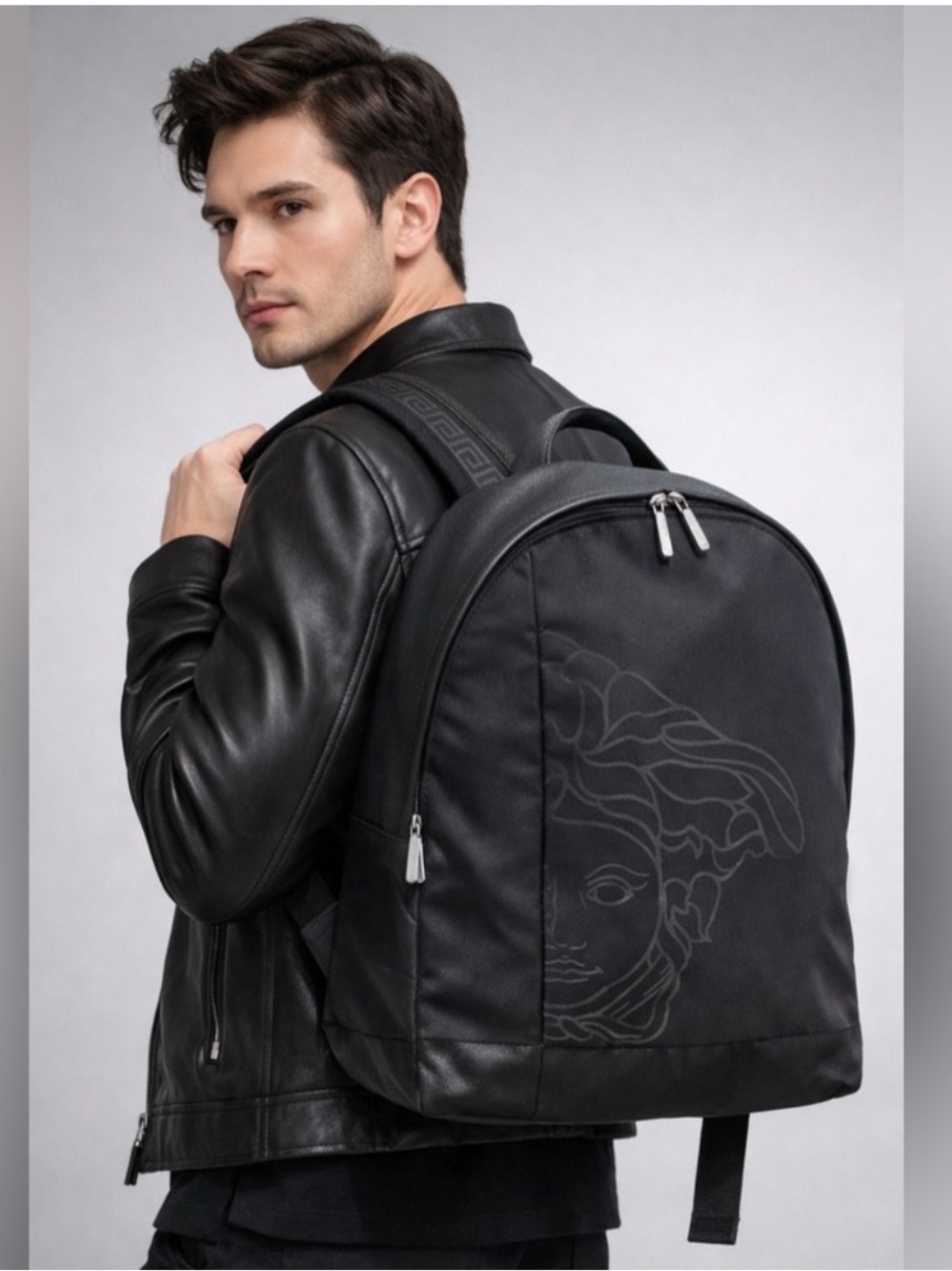 Versace La Medusa Backpack - New with Tags - Picture 3 of 16